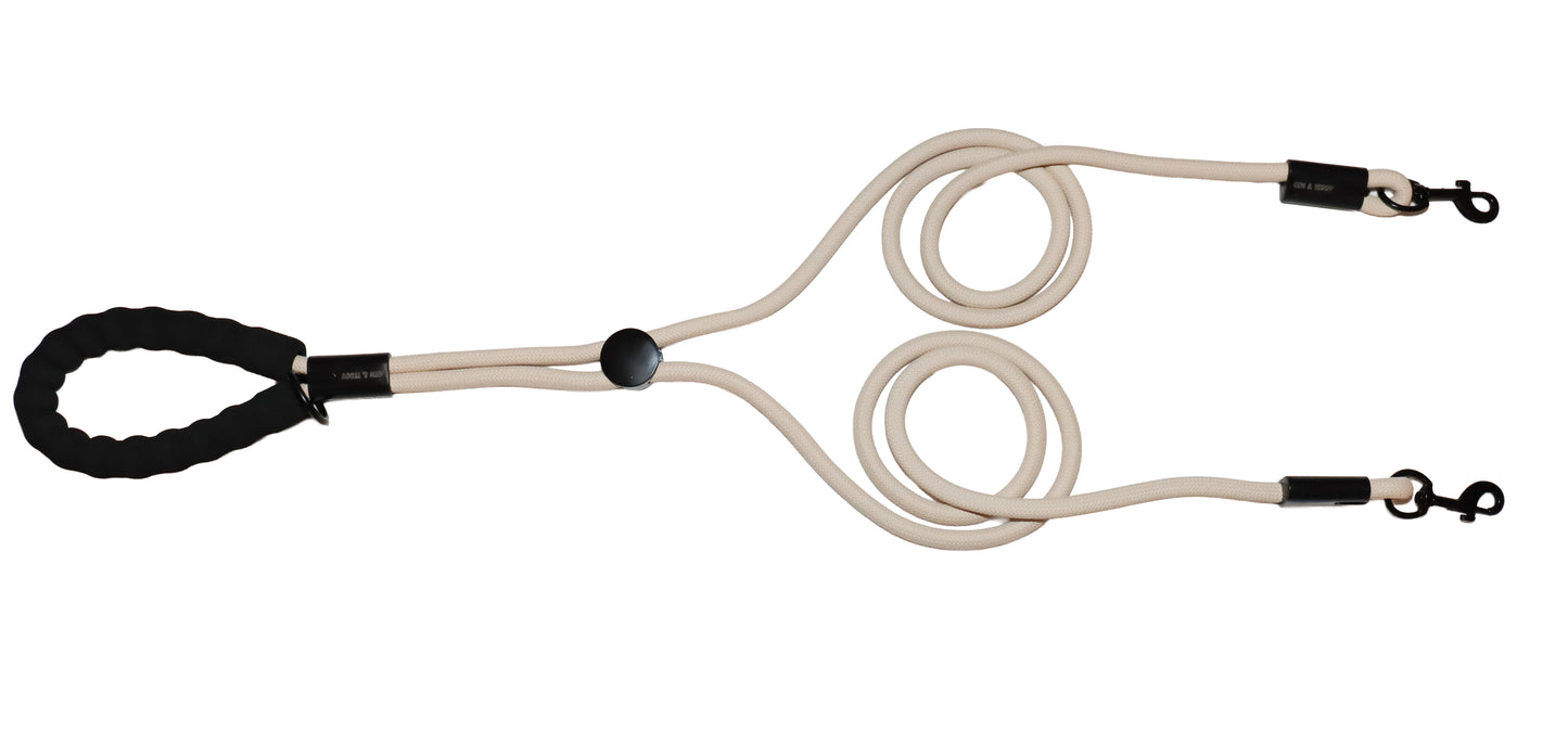 Gin & Teddy | Double Dog Leash for Walking Two Dogs - Adjustable & Tangle Free